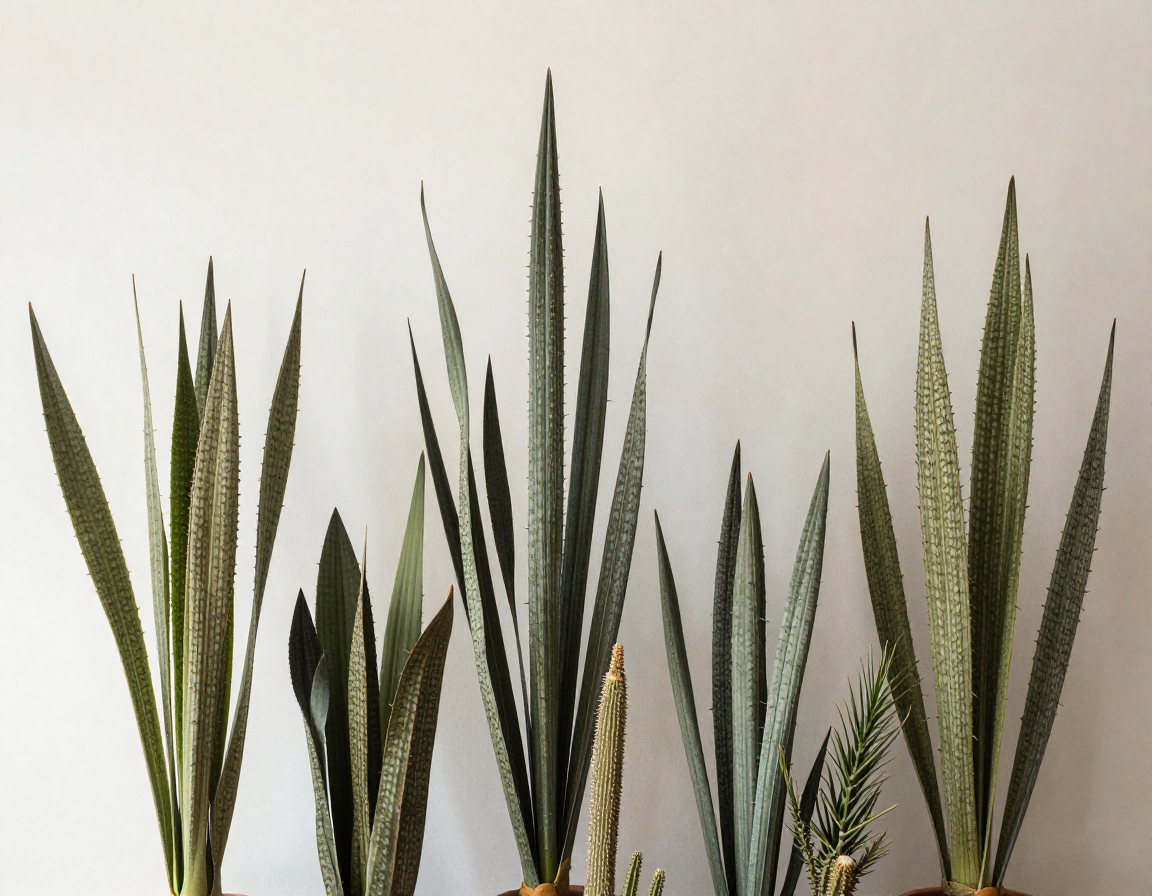 Harmonious plant composition with complementary colors and textures